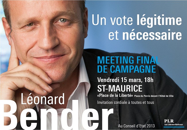 Meeting avec Léonard Bender ce vendredi