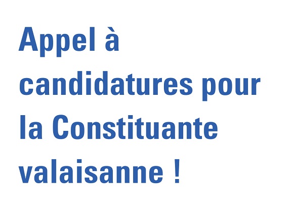 Constituante : appel à candidatures !