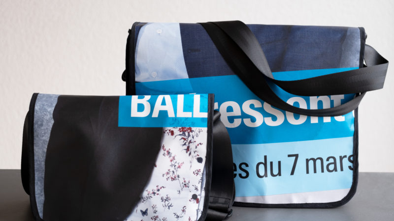 Nos banderoles transformées en sacs !