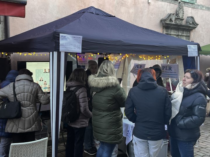 Le PLR au marché de Noël