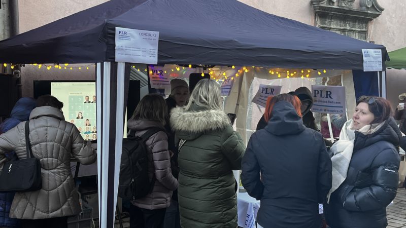 Le PLR au marché de Noël