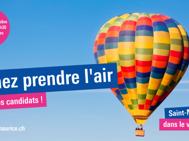 Venez prendre l’air avec nos candidats!