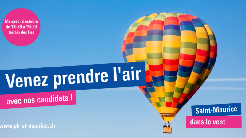 Venez prendre l’air avec nos candidats!