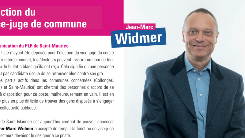 Un candidat vice-juge