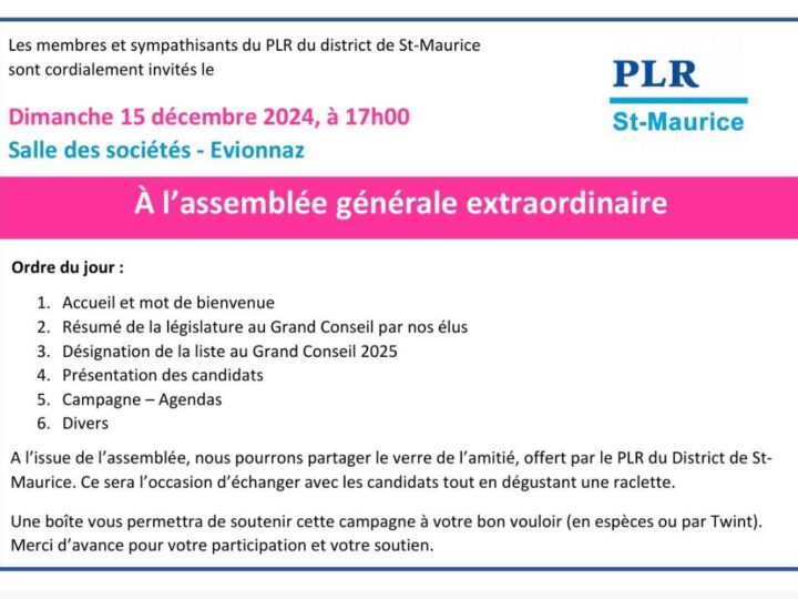 Désignation des candidats au Grand Conseil