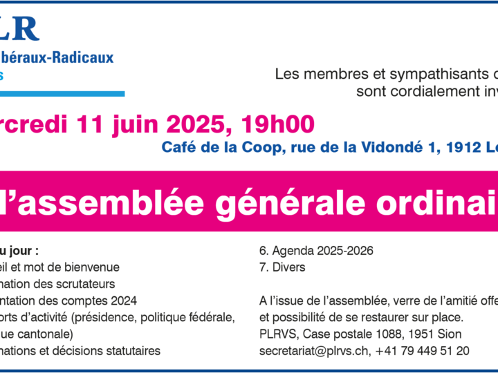 Assemblée générale du PLRVS