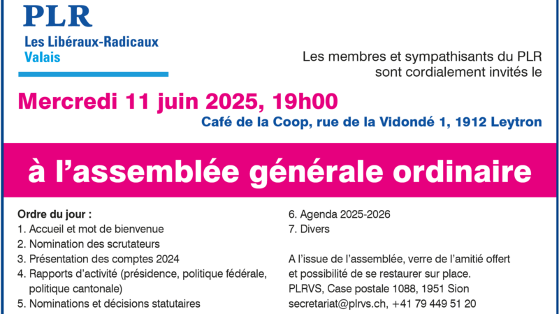 Assemblée générale du PLRVS